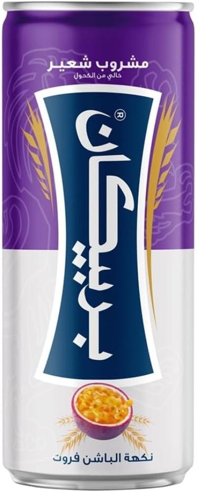 مشروب شعير بنكهة الباشن فروت، علبة من باربيكان، 250 مل