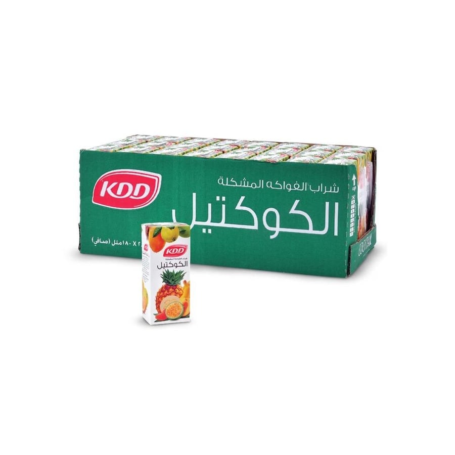 كرتون عصير كوكتيل من كي دي دي 180 مل * 24 حبة
