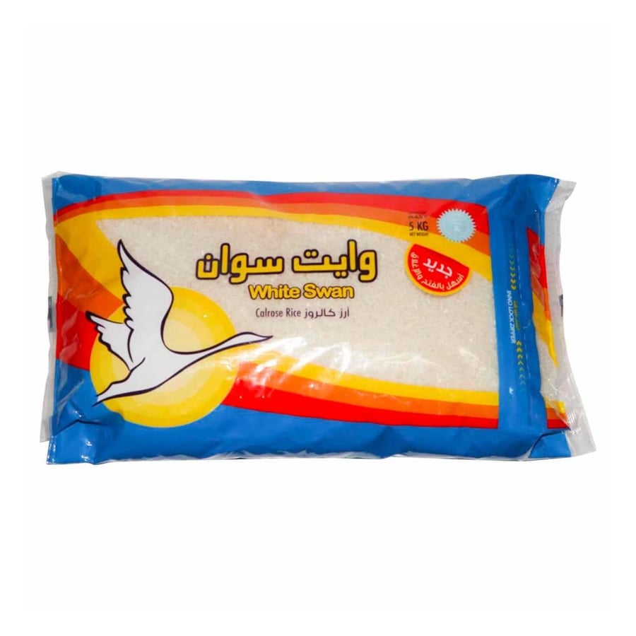وايت سوان أرز متوسط الحبة أبيض 4.5 كج