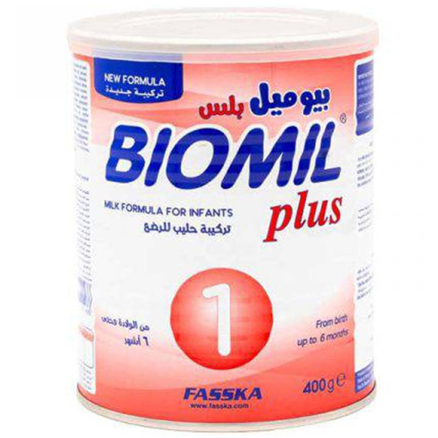 بيوميل بلس حليب الأطفال رقم (1) من 0 الي 6 شهور - 400 جرام
