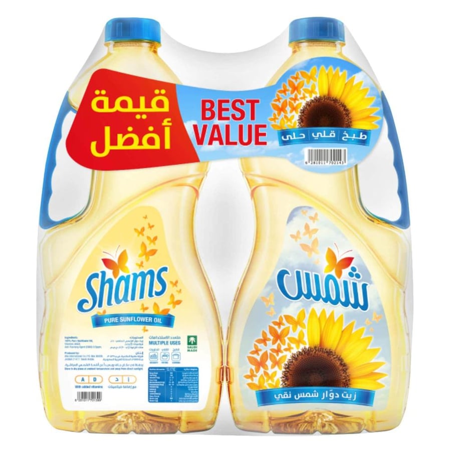 شمس زيت دوار الشمس 1.5 لتر × 2