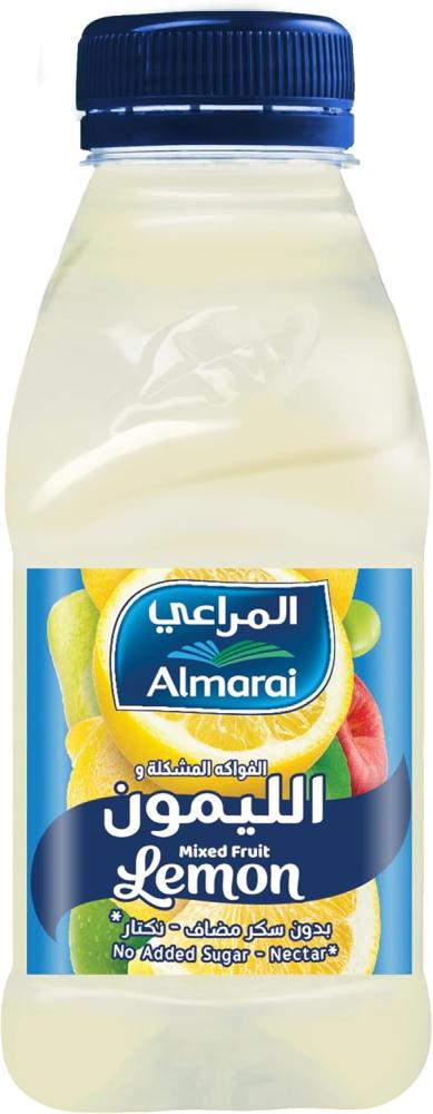 عصير الفواكه المشكلة والليمون الطازج بدون سكر من المراعي السعودية، سعة 200 لتر