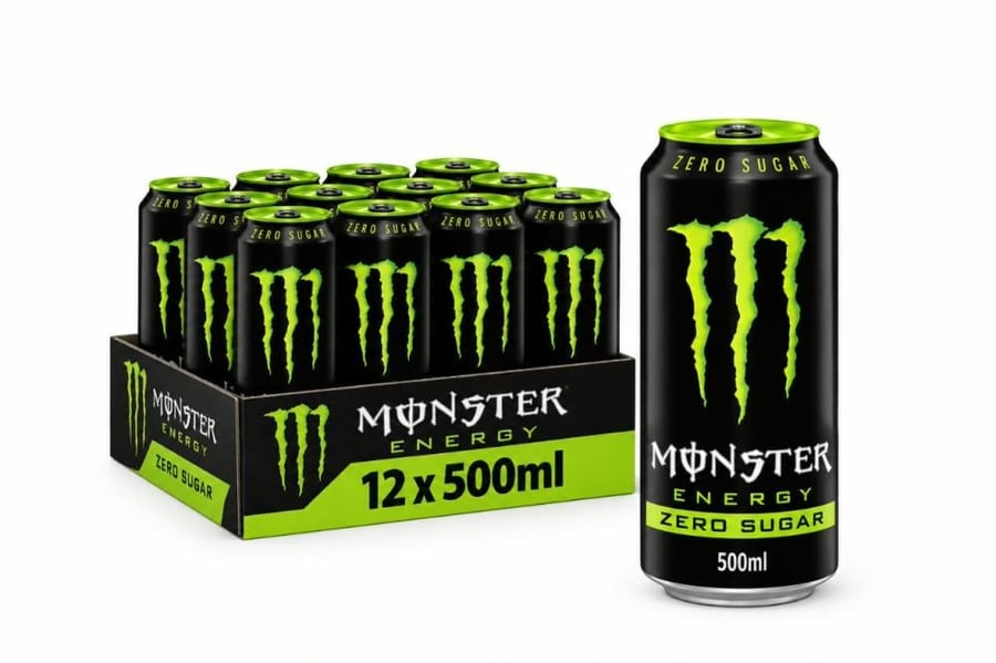 مشروب طاقة مونستر إنرجي زيرو سكر 12 *  500 مل - Monster Energy Zero Sugar 500ml  مستورد من بريطانيا