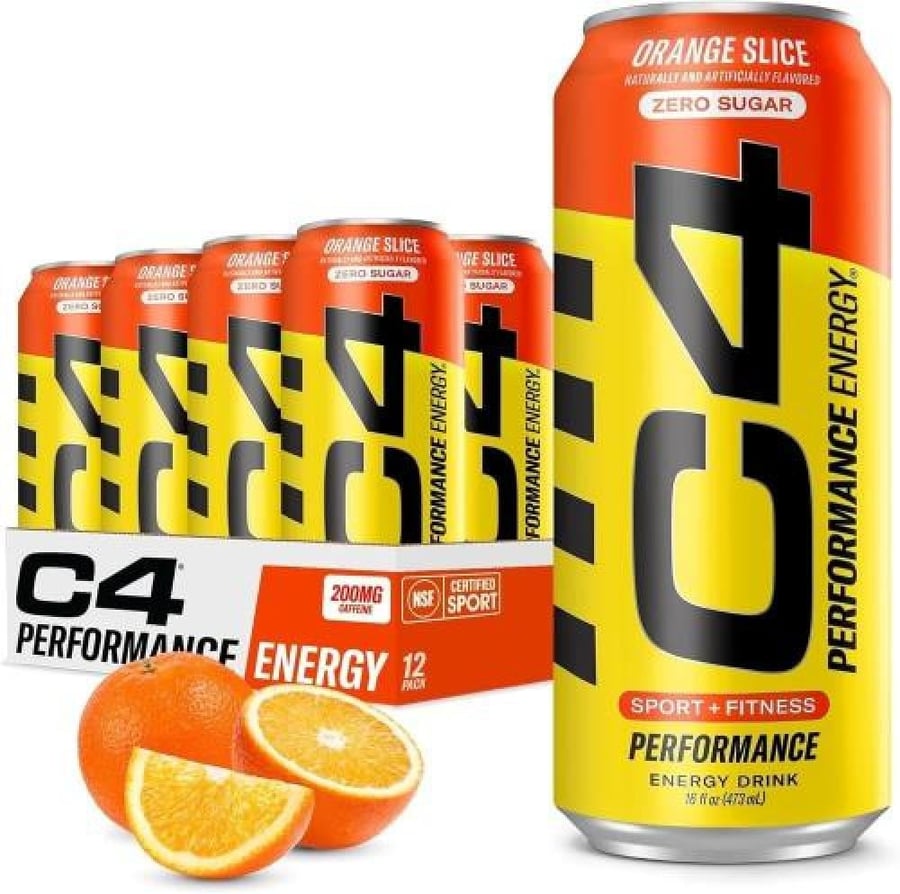 سيليكور - سي 4 مشروب طاقة قبل التمرين - Cellucor C4 Energy Drink Pre Workout نكهة برتقال 12 عبوة