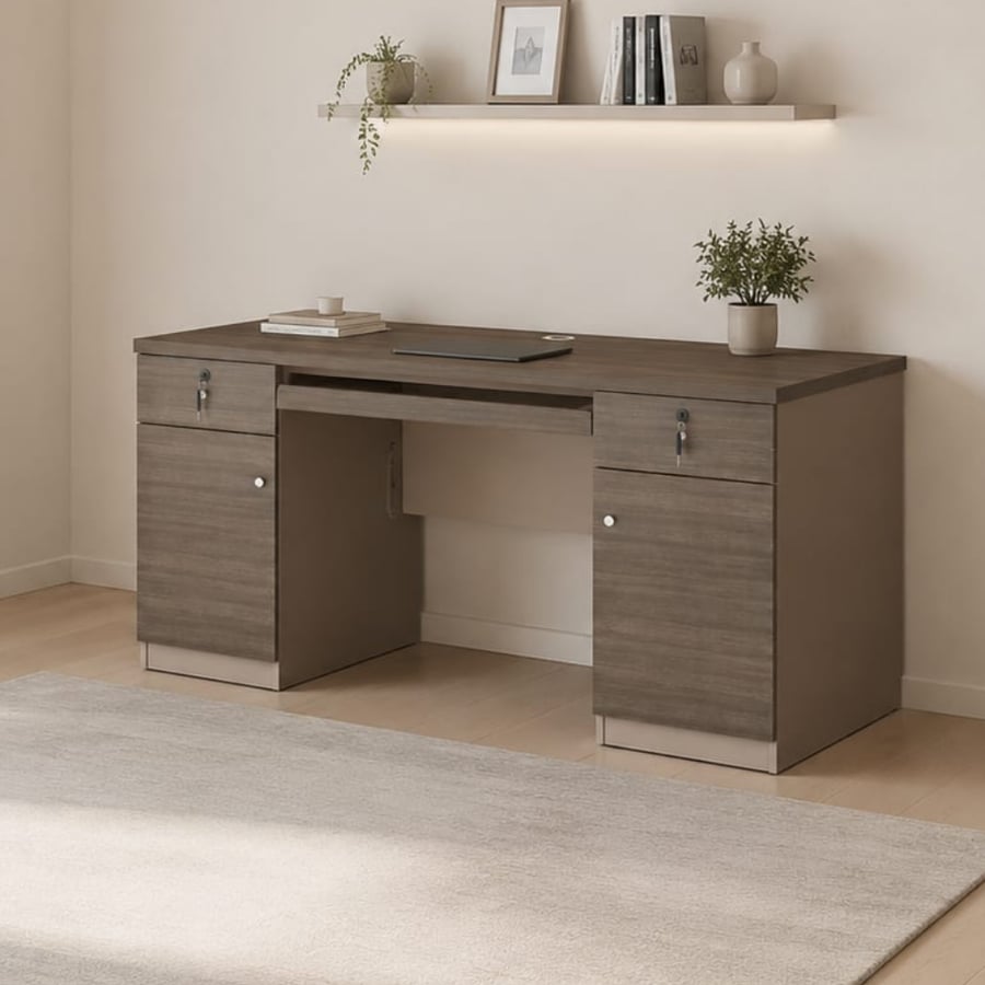 طاولة مكتب بادراج مقاس 140*60*75 سم - طراز أ