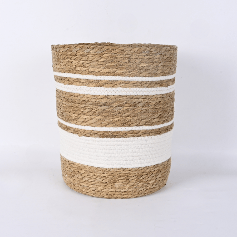 سلة ملابس خوص - طراز ج