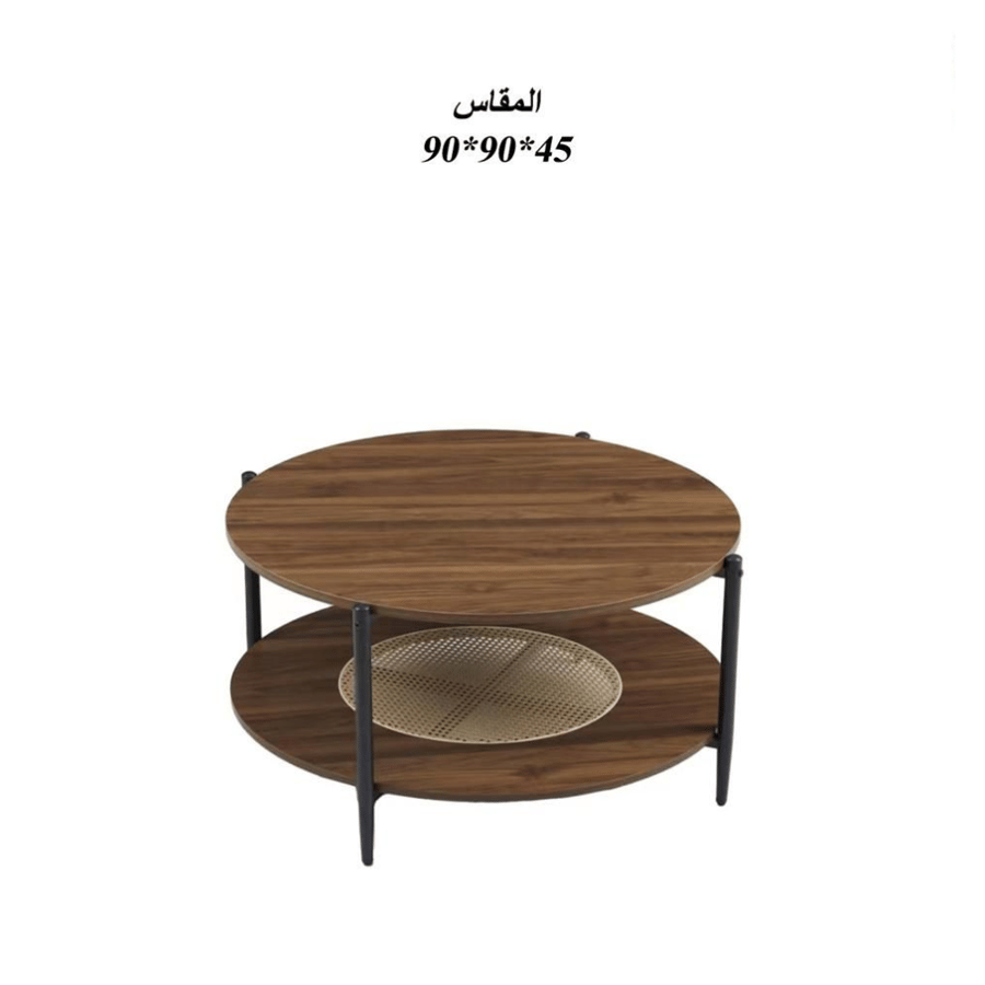 طاولة قهوة خشب مفرد - طراز د
