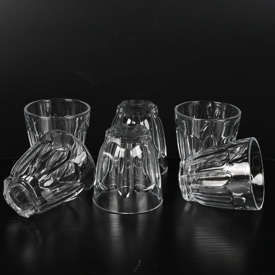 طقم كاسات زجاج  6 حبة 160 مل - طراز أ