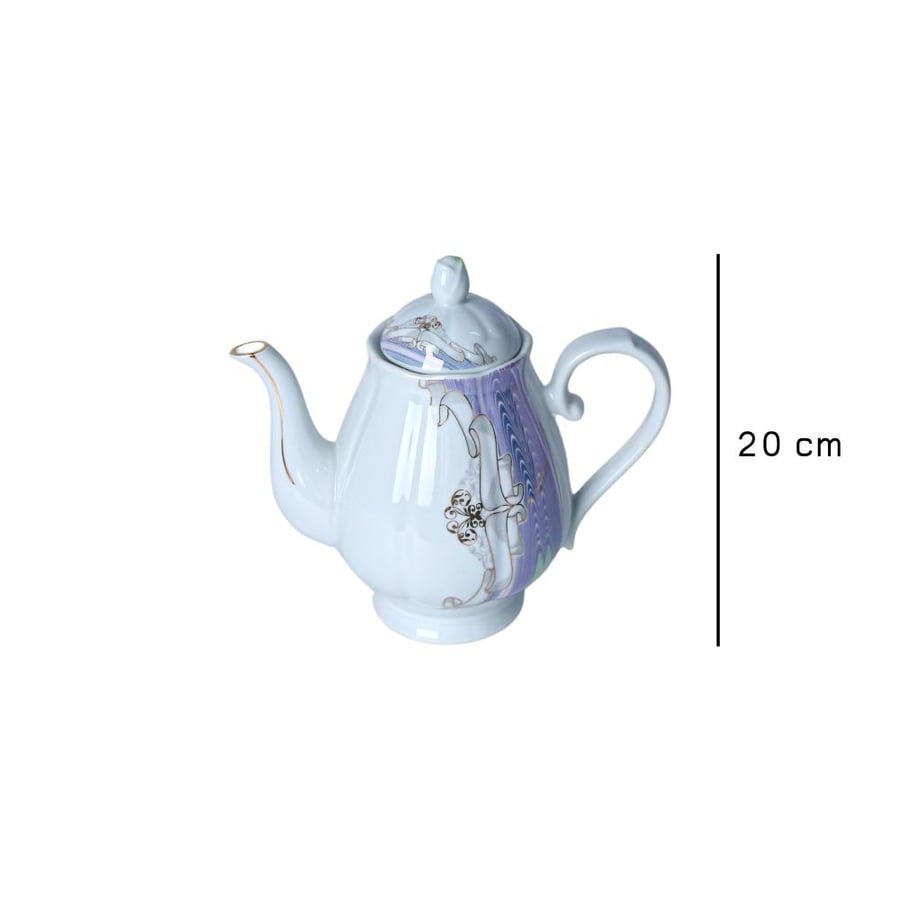 طقم سفره سيراميك منقوش 70 قطعه - طراز ب
