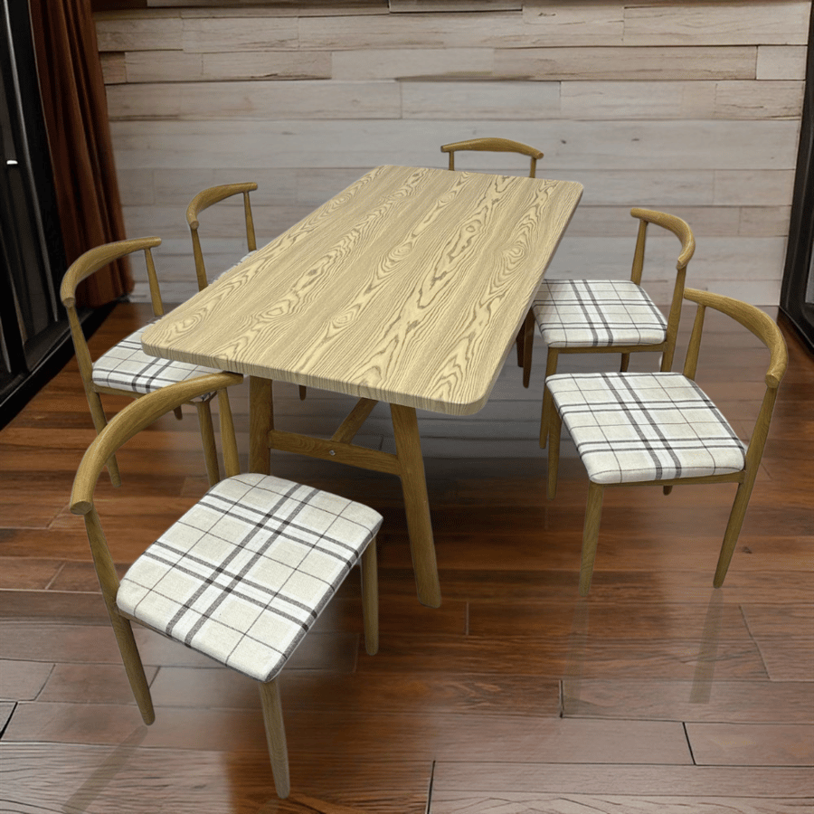 طقم طاولة طعام ٦ كراسي - تصميم حديث وراقي