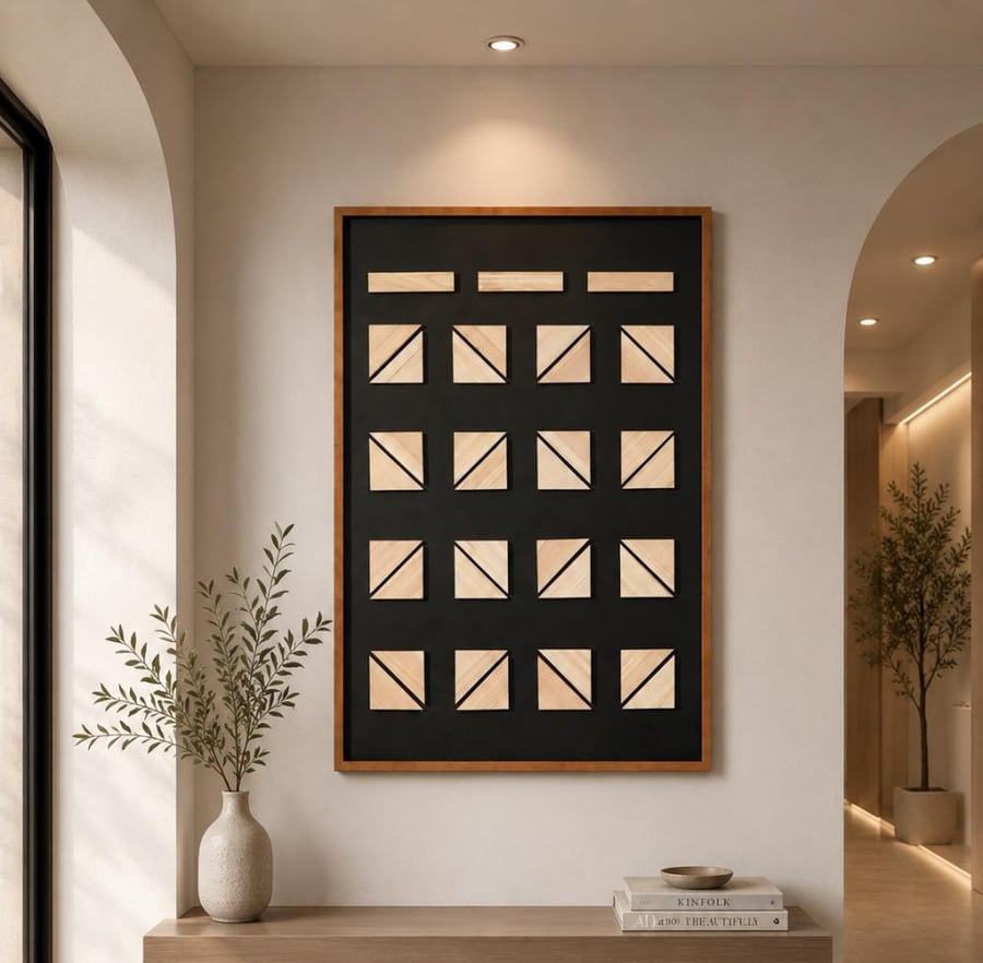 لوحة جدارية تمهاريس كبيرة فاخرة 120×80 سم بإطار أسود مميز بتصميم عصري راقٍ للمنزل والمجالس والصالات والفلل