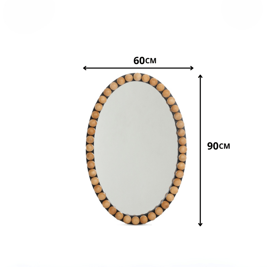 مراية جدارية 60*90سم بتصميم بيضاوي جذاب