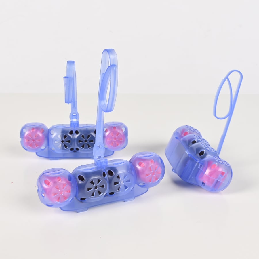 عبوة تعليق للمرحاض 3 قطع برائحة العنب لون وردي – حماية من الترسبات وتعطير دائم