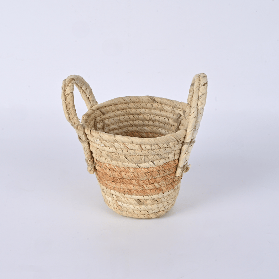 سلة خوص بيدين - طراز ق