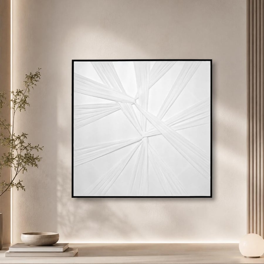 لوحة جدارية كريزايل 100×100 سم بإطار أسود – لوحة حائط مودرن فاخرة بتصميم عصري راقٍ لديكور المنزل والمجالس وغرف المعيشة