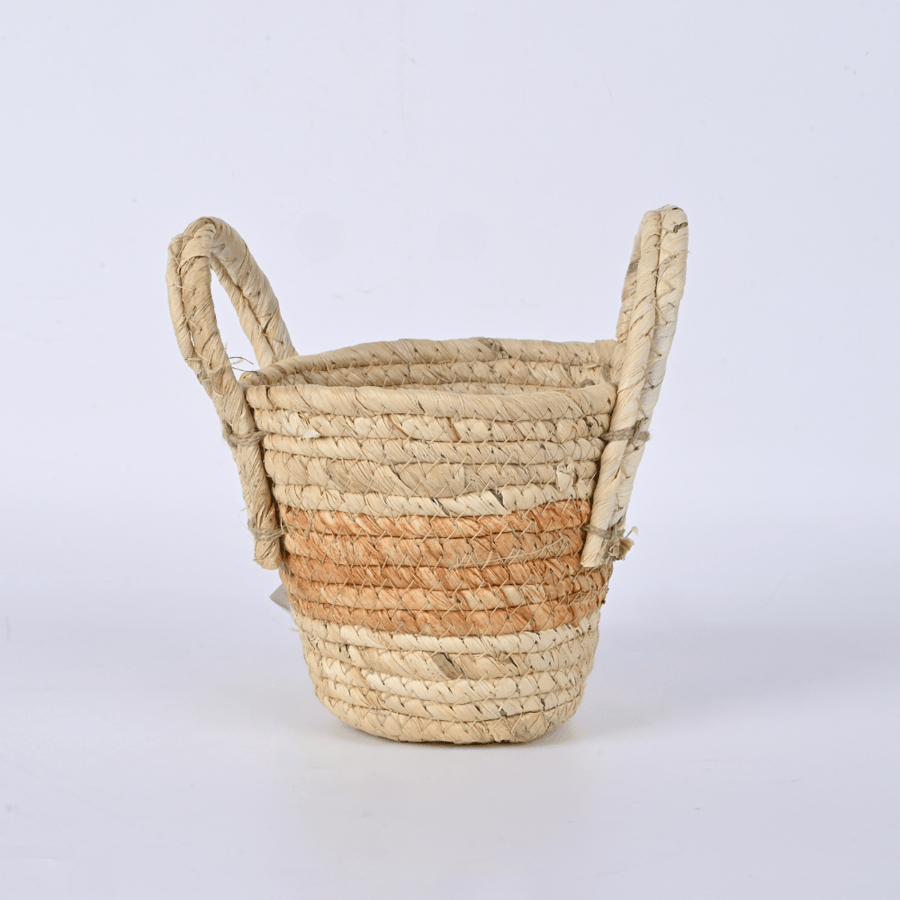 سلة خوص بيدين - طراز ق