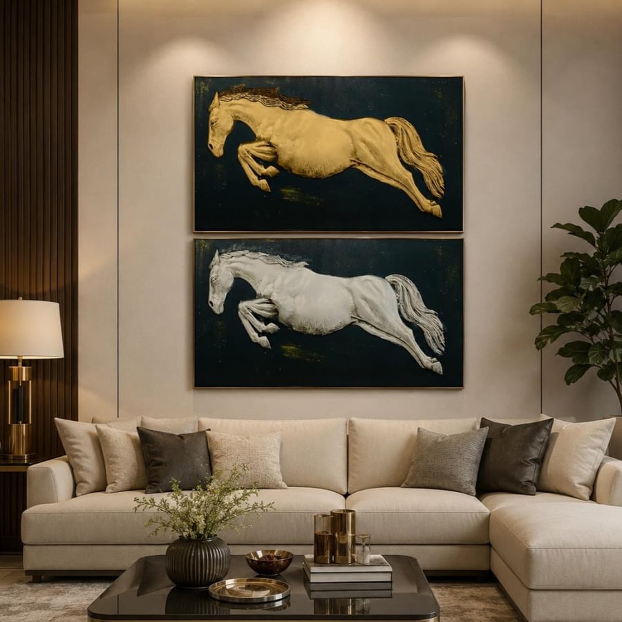 لوحة حائط فارونيس فاخرة 70×120 سم – ديكور جداري مودرن راقٍ بتصميم فني أنيق وفاخر لتزيين المنزل والصالات والمجالس وغرف المعيشة والمداخل