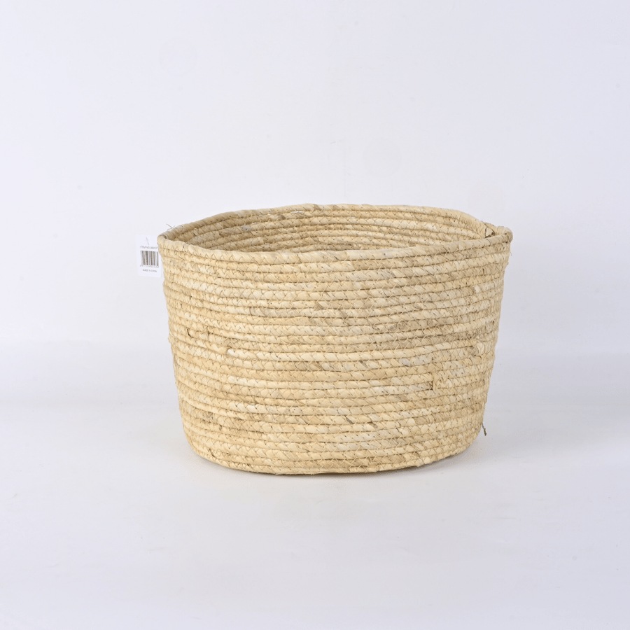 سلة خوص دائري - طراز ي