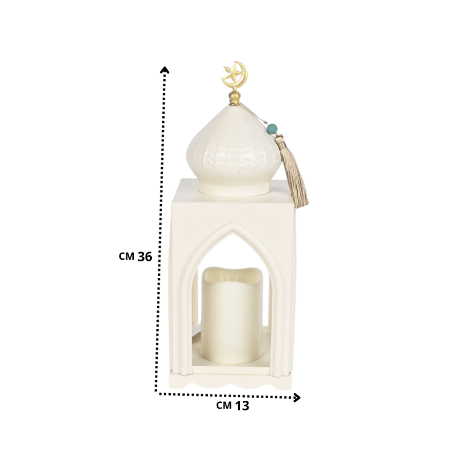 فانوس رمضان بإضاءة أنيقة وتصميم مميز - طراز ب
