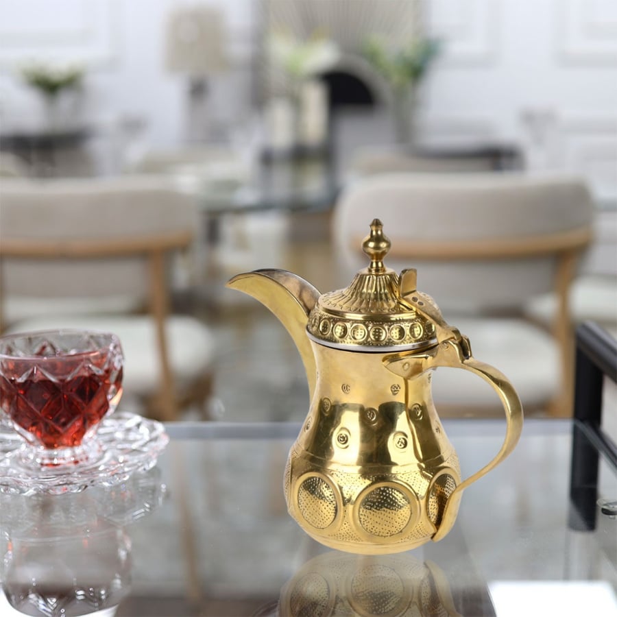 دلة همر للقهوة العربي ذهبي -تصميم انيق وراقي