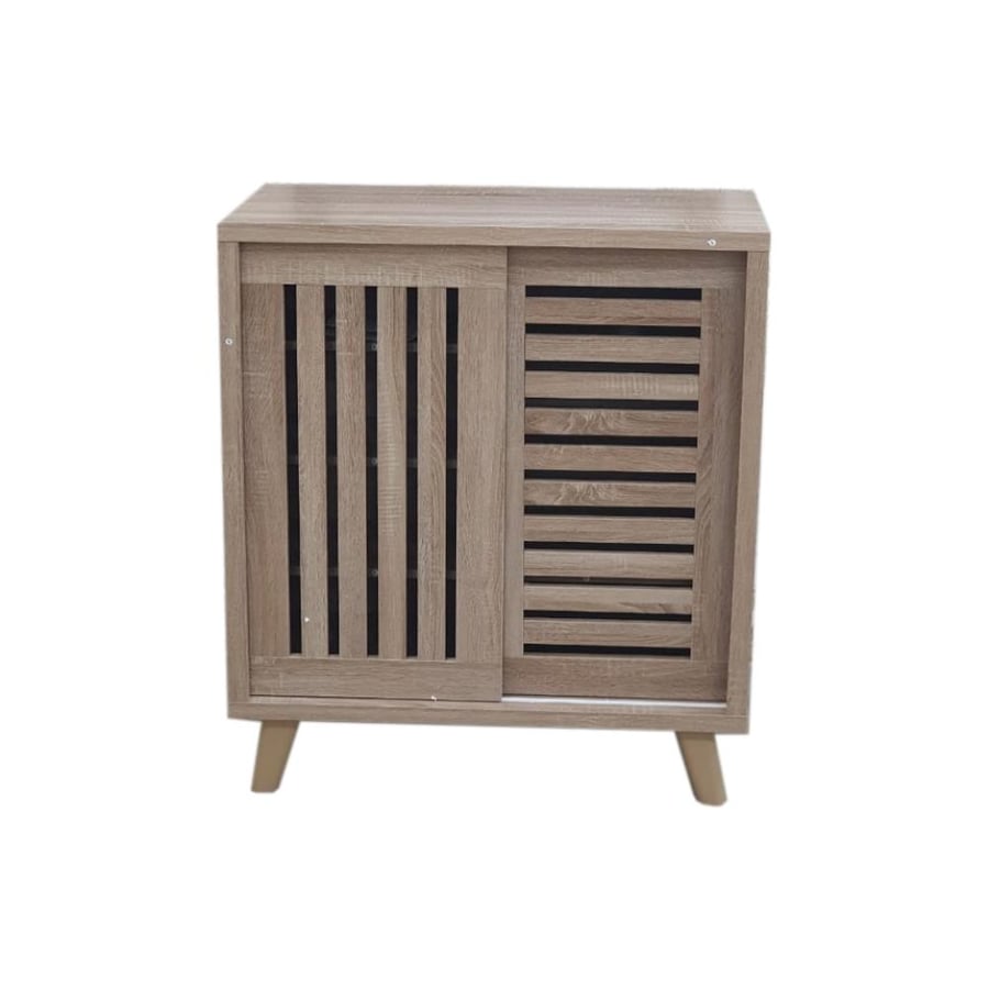 منظم أحذية خشب 2 أبواب - طراز ب