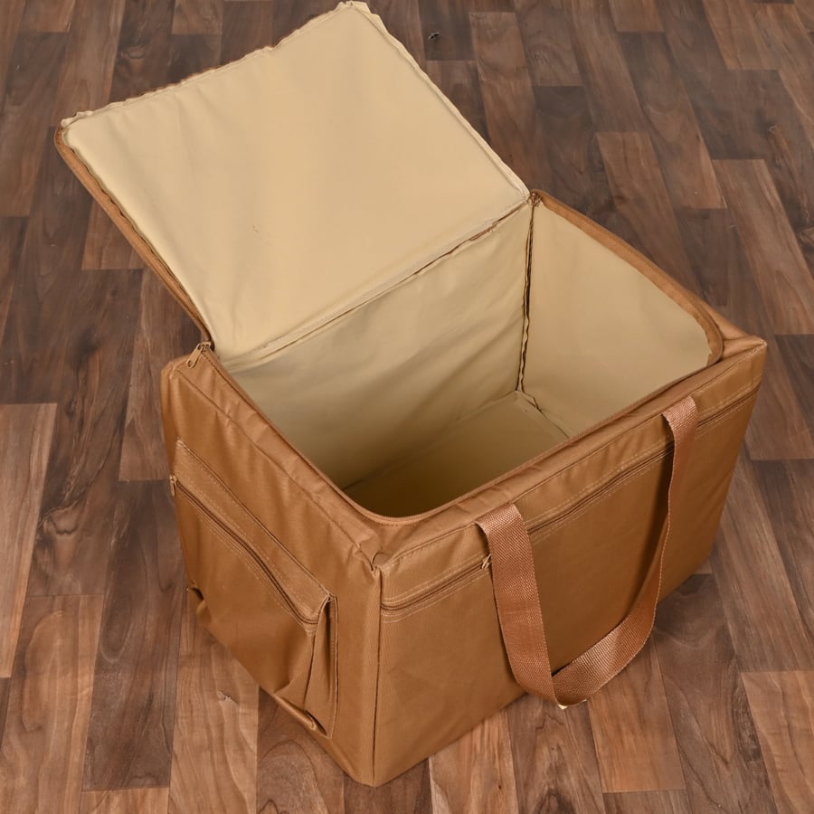 شنطة رحلات قماش مقاس 40×28×30 سم لون جملي – لانكوفا عزبة رحلات متعددة الاستخدامات