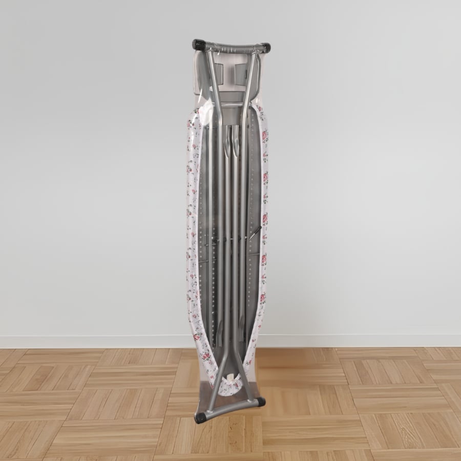 طاولة كوي يورينت الفاخرة مقاس 110×33 سم لون أبيض منقوش شالكي – طاولة كي عصرية بتصميم أنيق وثابت لتجربة كي مريحة واحترافية في المنزل