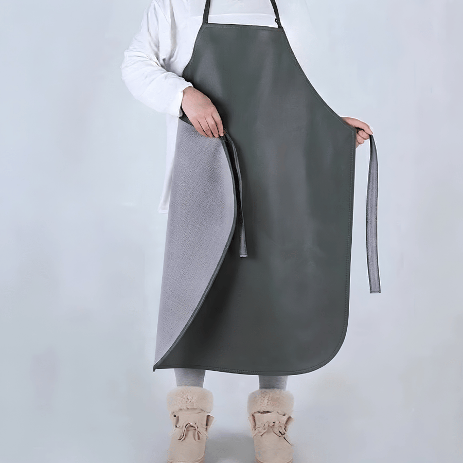 مريلة طبخ جلد زيتي فاخرة وأنيقة – مريلة مطبخ عملية بتصميم عصري مريح، مريول طبخ لحماية الملابس أثناء إعداد الطعام والخبز، مريلة قماشية للاستخدام المنزلي والمطبخ