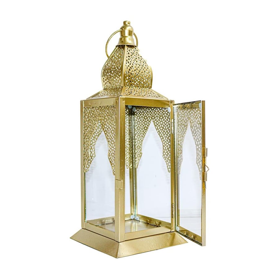 فانوس رمضان شموع ذهبي