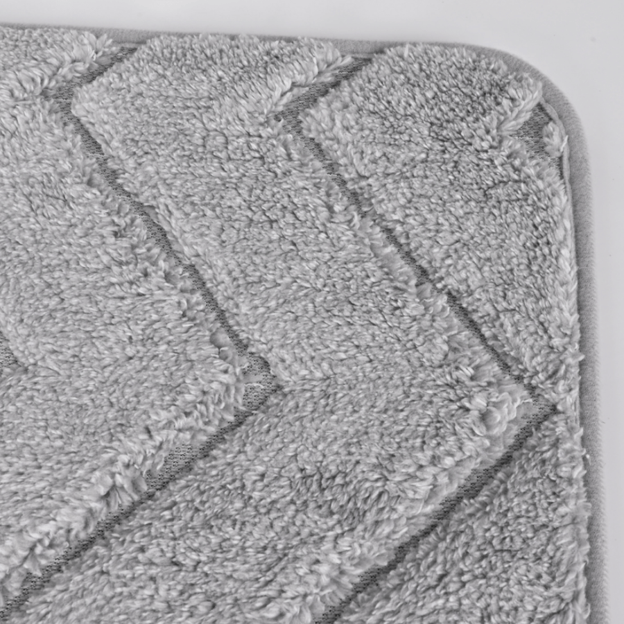 دعاسة أرضية قماش للمداخل 80 ×50سم ناعمة ومضادة للانزلاق لون رمادي – مناسبة للغرف والمنازل