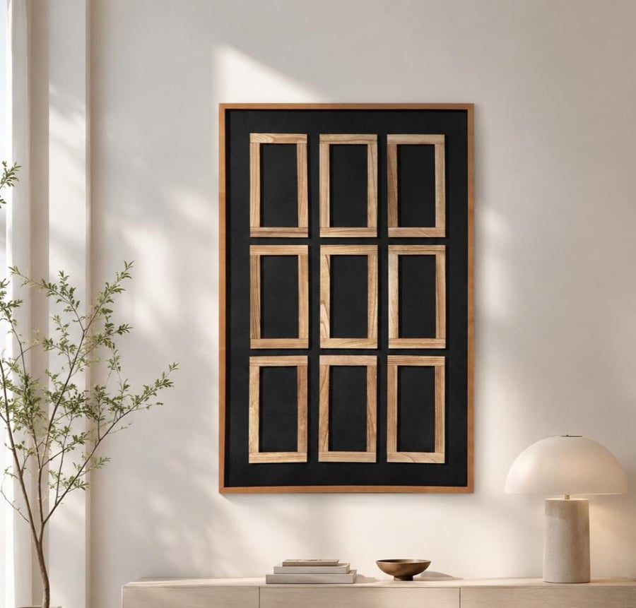 لوحة حائط فينوسا فاخرة 120×80 سم بإطار بني أنيق – ديكور جداري مودرن راقٍ بتصميم فني عصري ولمسة فاخرة مميزة للمنزل والصالة والمجلس وغرفة المعيشة وغرفة النوم