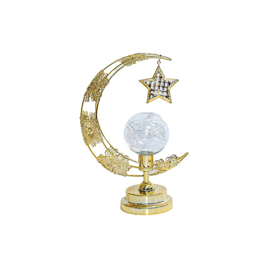 هلال رمضان ذهبي مضيء
