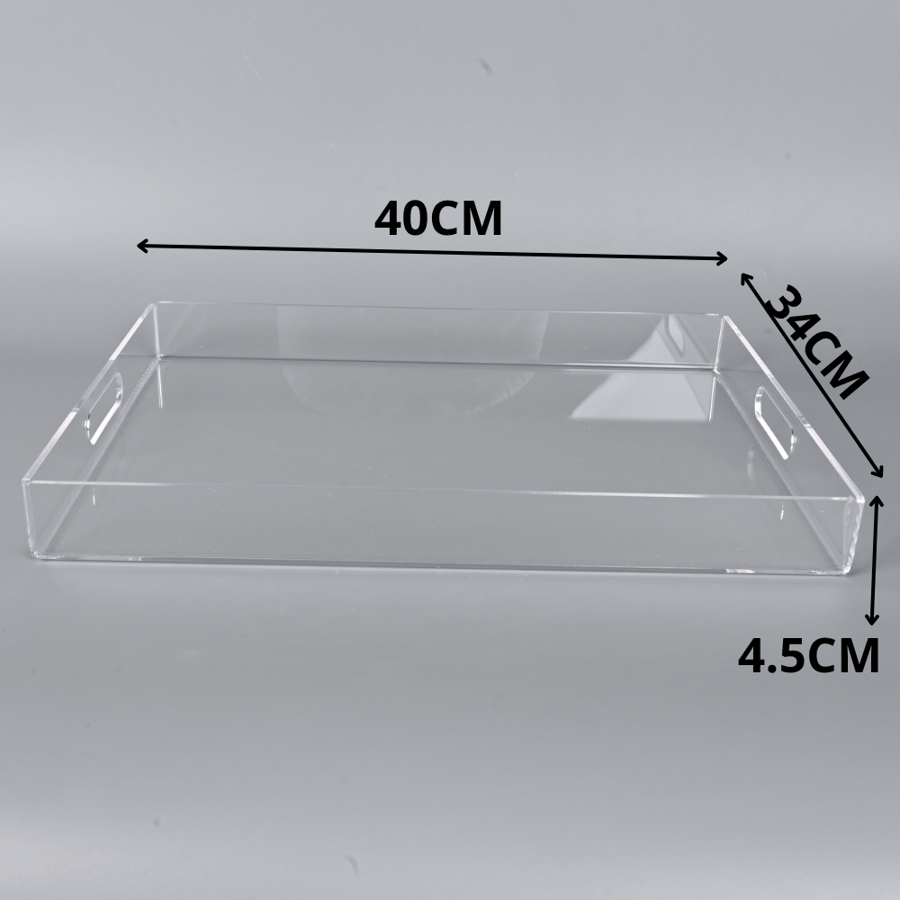 صينية طوفرية تقديم أكريليك شفاف – تصميم أنيق وقوي