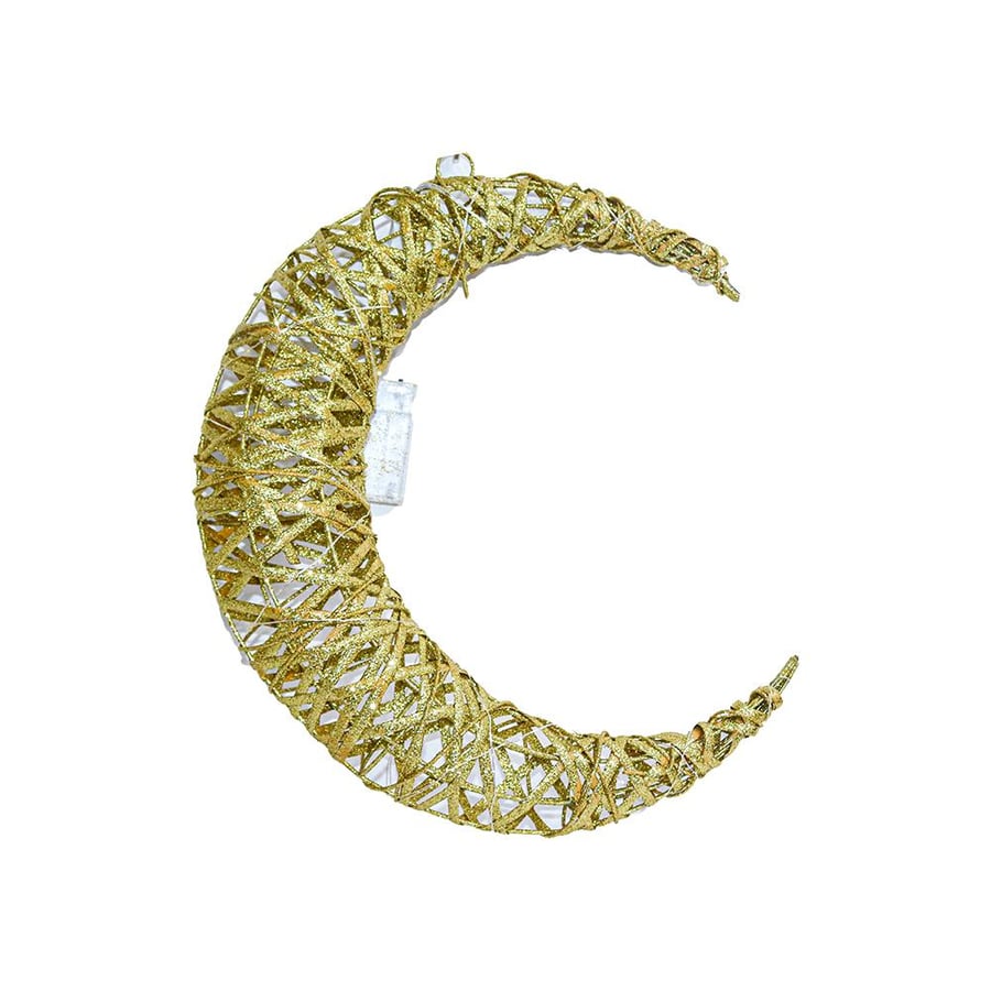 هلال رمضان ذهبي مضيء