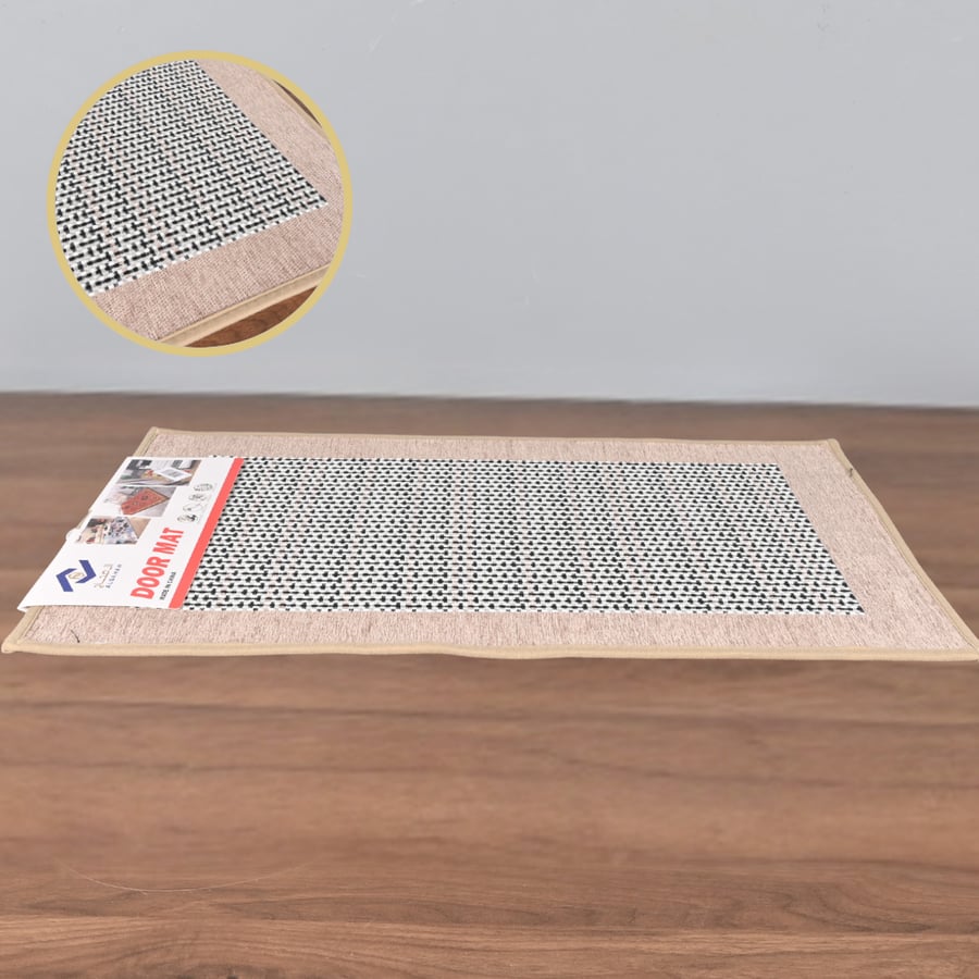 دعاسة أبواب ربل بلاستيك 50×78 سم لون بيج – تصميم قوي مانع للانزلاق