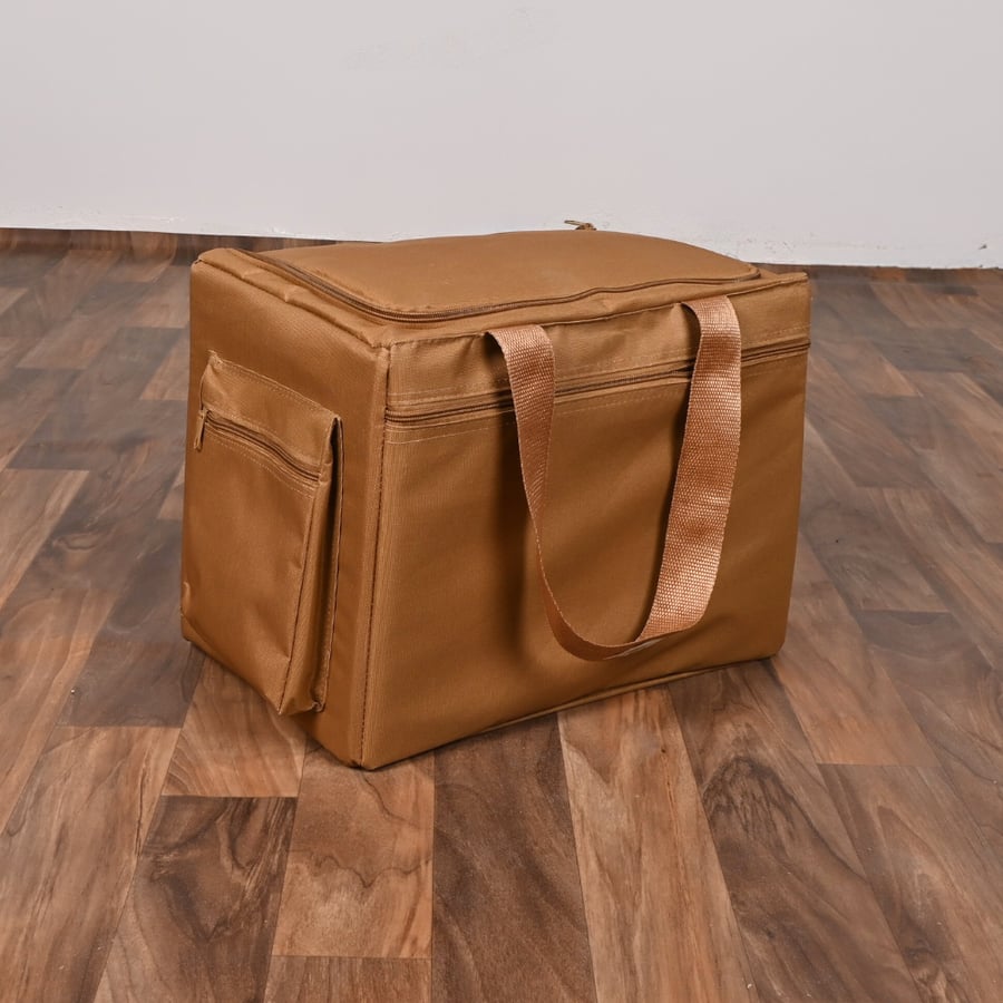 شنطة رحلات قماش مقاس 37×24×27 سم لون جملي – لانكوفا عزبة رحلات متعددة الاستخدامات