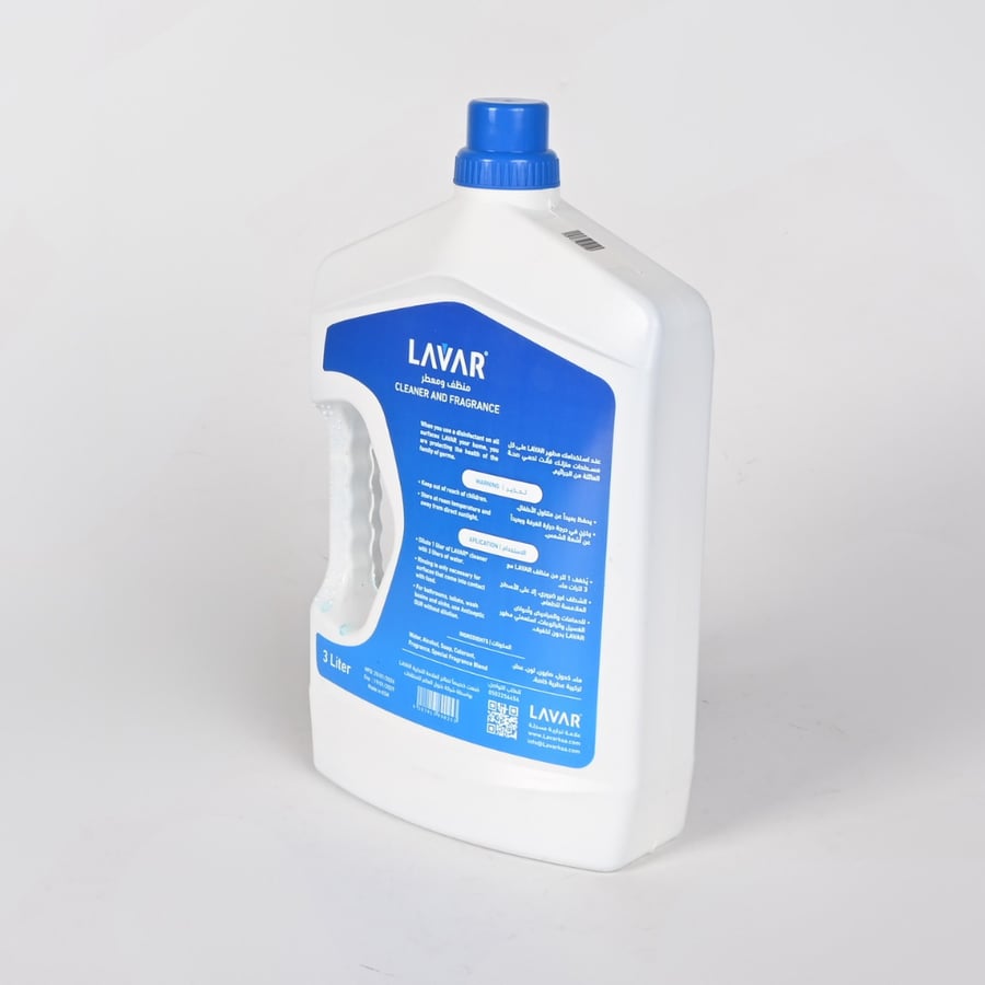 منظف ومعطر الأرضيات لافار 3 لتر – تركيبة عطرية خاصة بفعالية تنظيف عالية ومتوافق مع أجهزة التنظيف الذكية والروبوتية