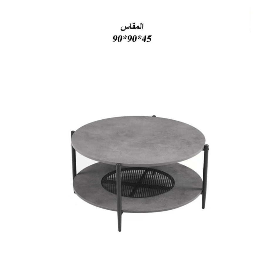 طاولة قهوة خشب مفرد - طراز هـ