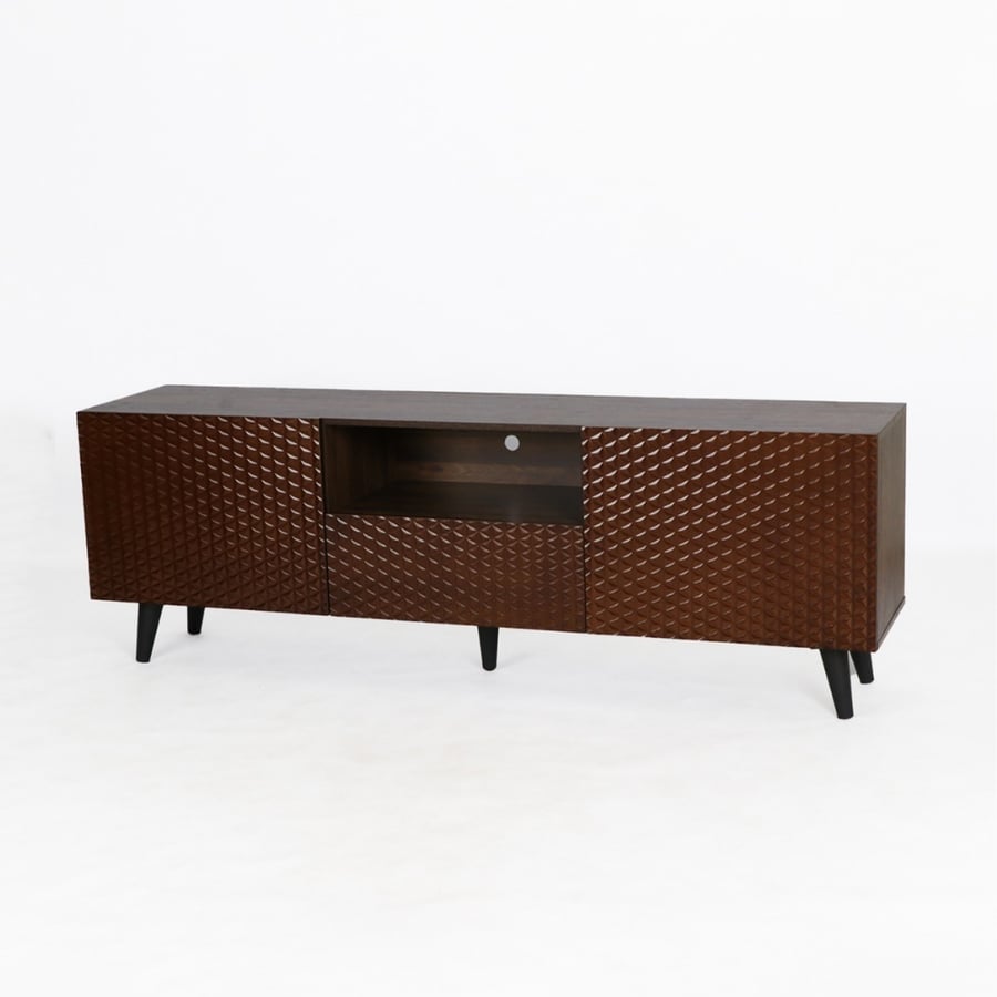 طاولة تلفزيون 160 سم خشب بني غامق – نومليو تصميم مودرن يناسب الديكور المدني