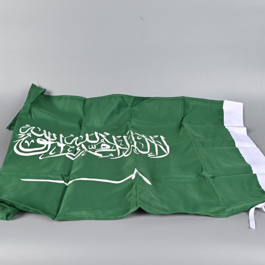 راية المملكة العربية السعودية مقاس 60×90 سم - للاستخدام الداخلي والخارجي