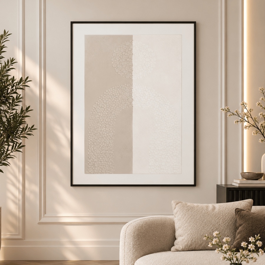 لوحة حائط إيروفا 80×120 سم بإطار أسود – لوحة جدارية ديكور عصرية وأنيقة للمنزل وغرفة المعيشة والمجلس