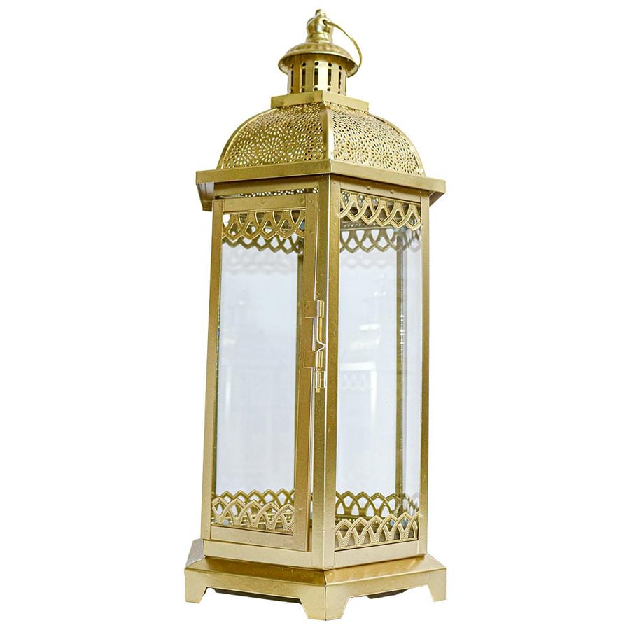 فانوس رمضان شموع ذهبي