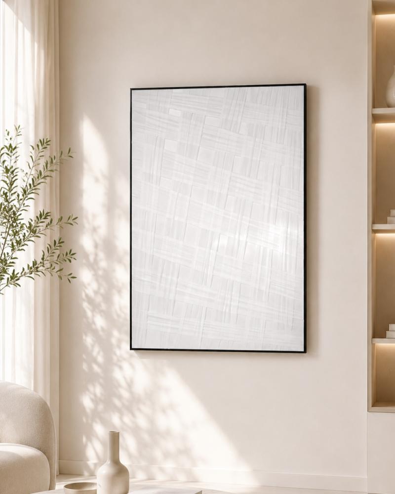 لوحة جدارية مودرن نيروفنتا 120×80 سم بإطار أسود – ديكور جداري فاخر للمداخل والمجالس وغرف المعيشة – لوحة فنية عصرية للمنزل الحديث