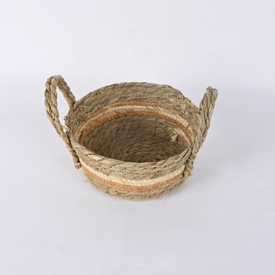سلة خوص بيدين - طراز د