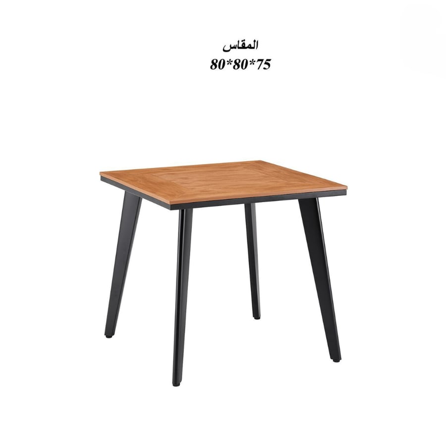 طاولة قهوة خشب مقاس 80 سم - طراز ب