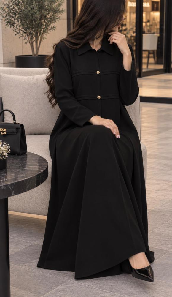 عبايه سوداء شتويه