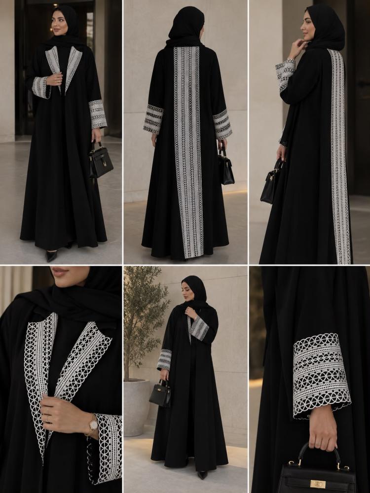 عبايات سوداء تطريز