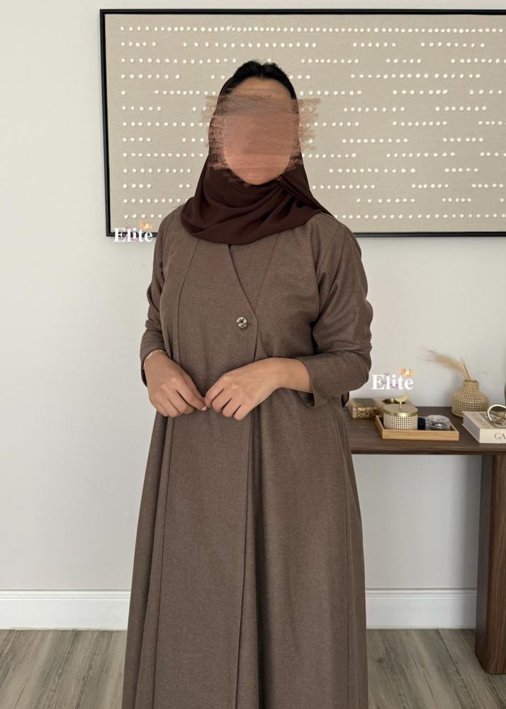 عبايه شتوي بني 1370