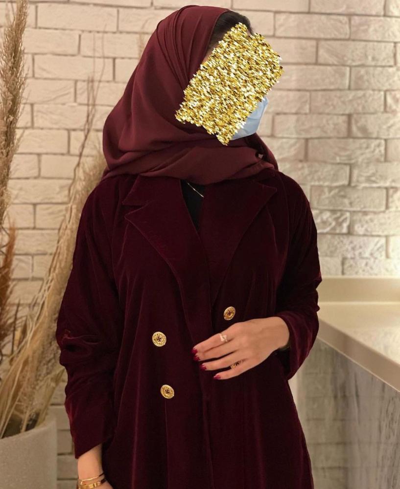 عبايه شتويه ب كسرات خلفيه 1399