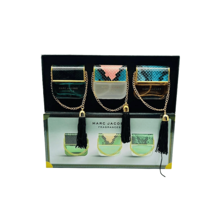 عرض مجموعة عطور مارك جاكوبس شنطه للنساء 30 مل 1×4